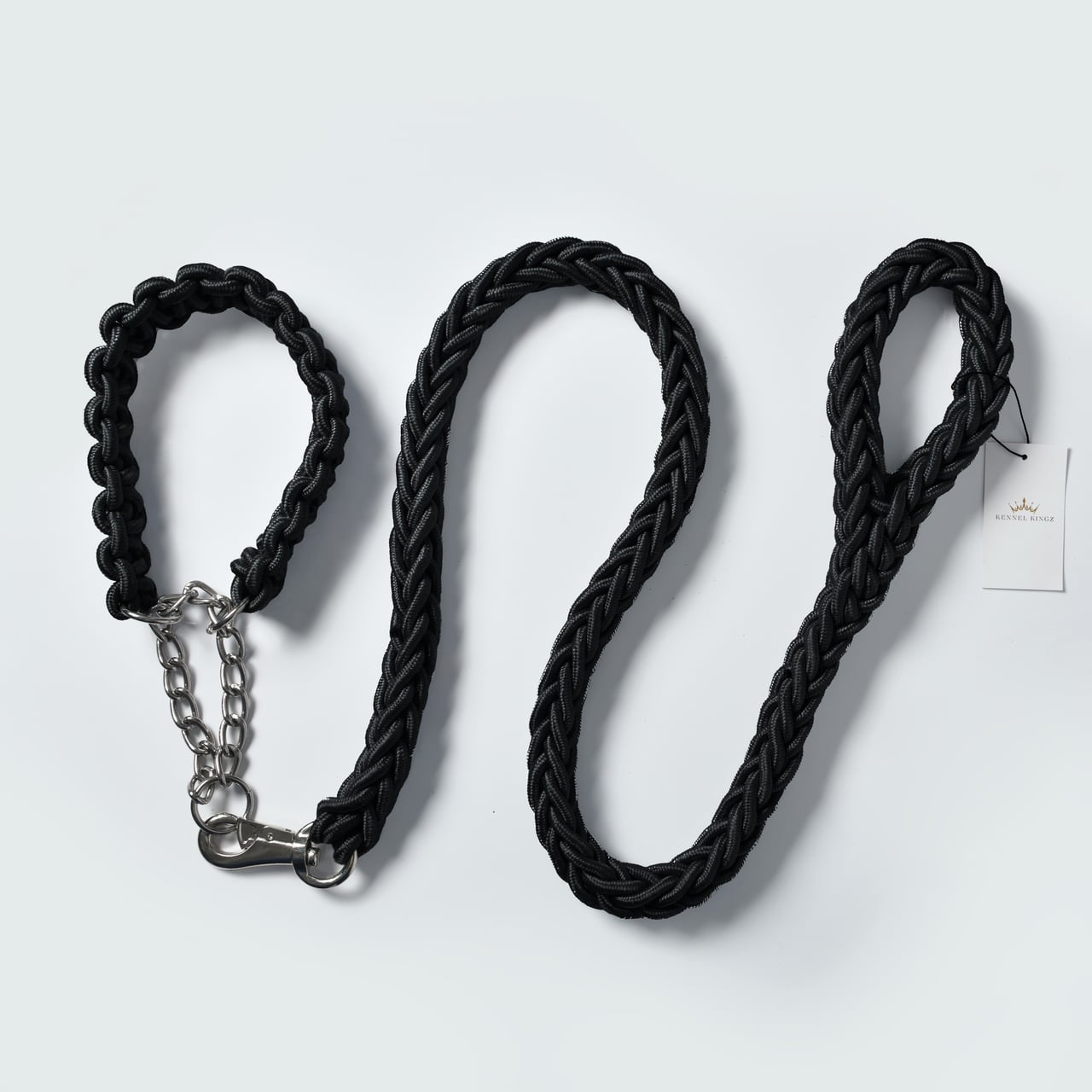 Paracord Rope Collar/Lead Set – Black