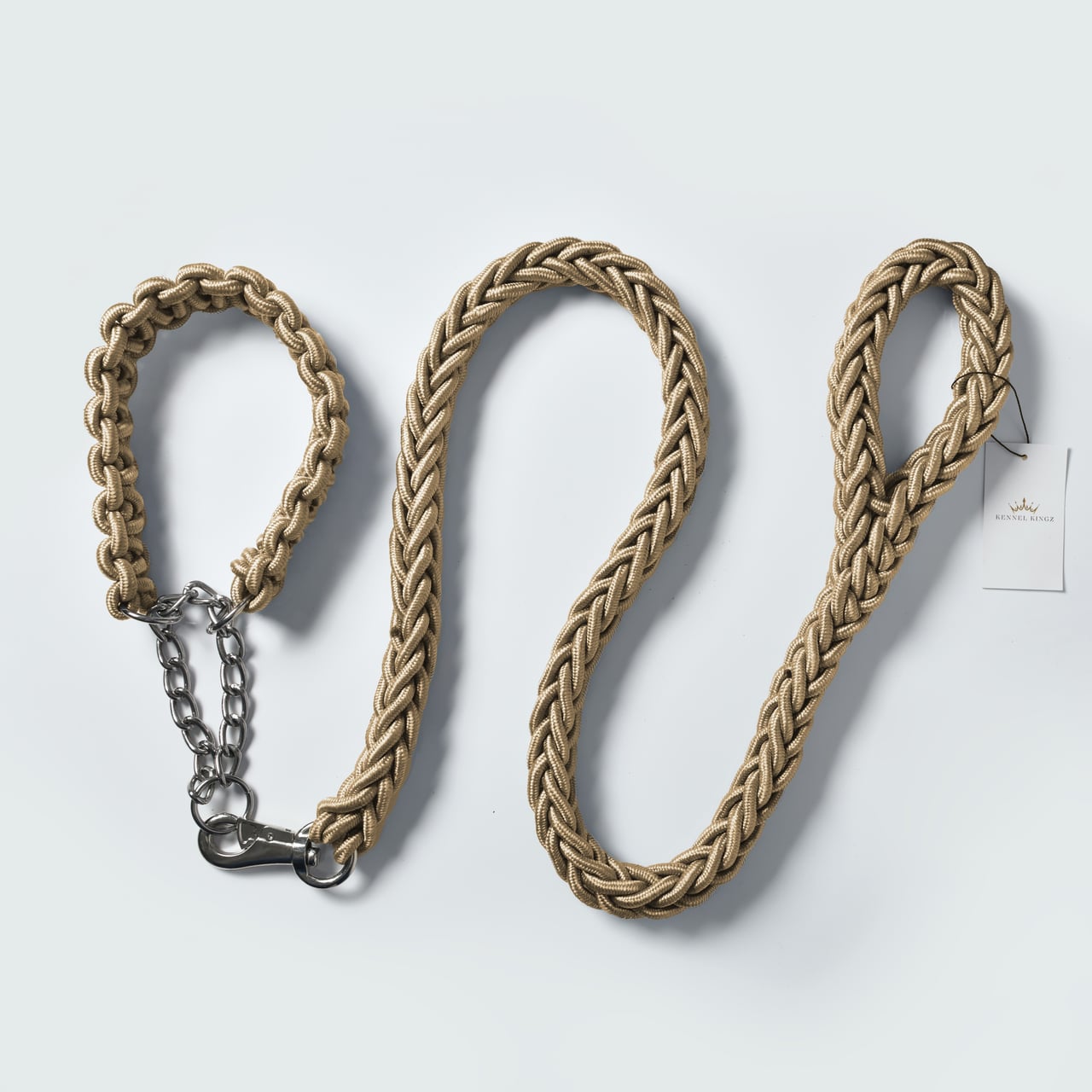 Paracord Rope Collar/Lead Set – Beige