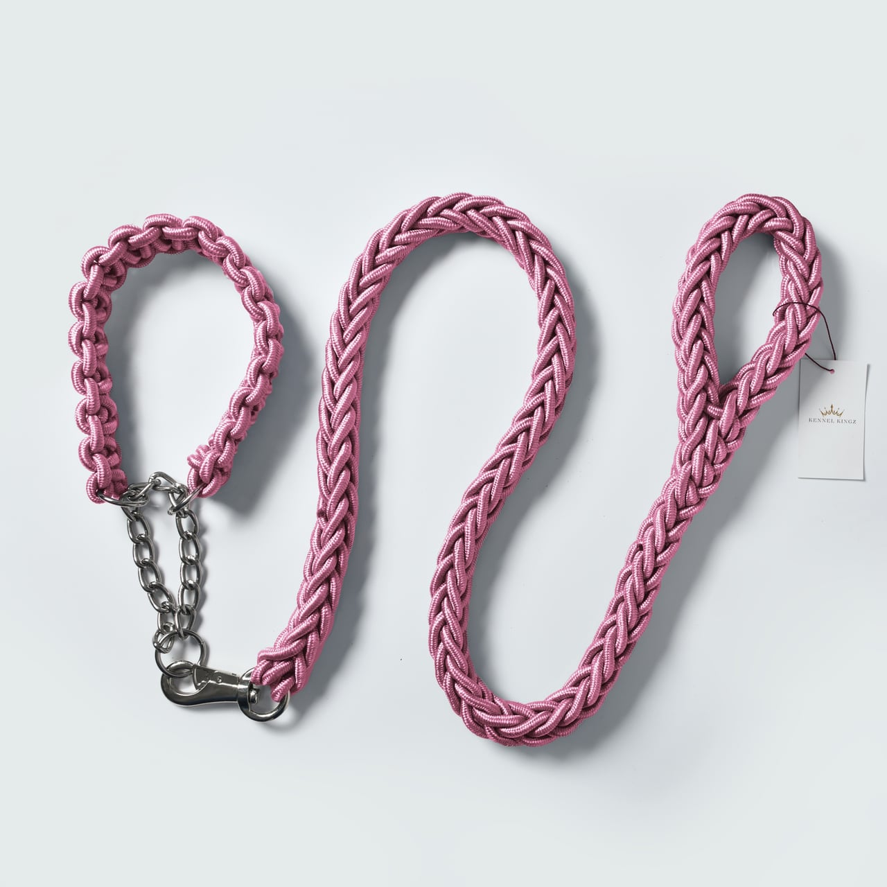 Paracord Rope Collar/Lead Set – Pink